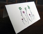 Baby announcement or baby shower card