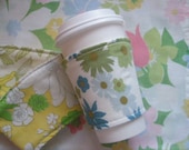 coffee cozy  I choose your recycled surprise coffee cozy for only three dollars each