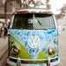 Volkswagen Van Art Print 8x10 - Photography. All you need is peace, love and undersanding.