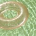 Pool - 8x10 Art Print - Pink inner tube floating in a crystal clear refreshing pool. Summertime all year round.