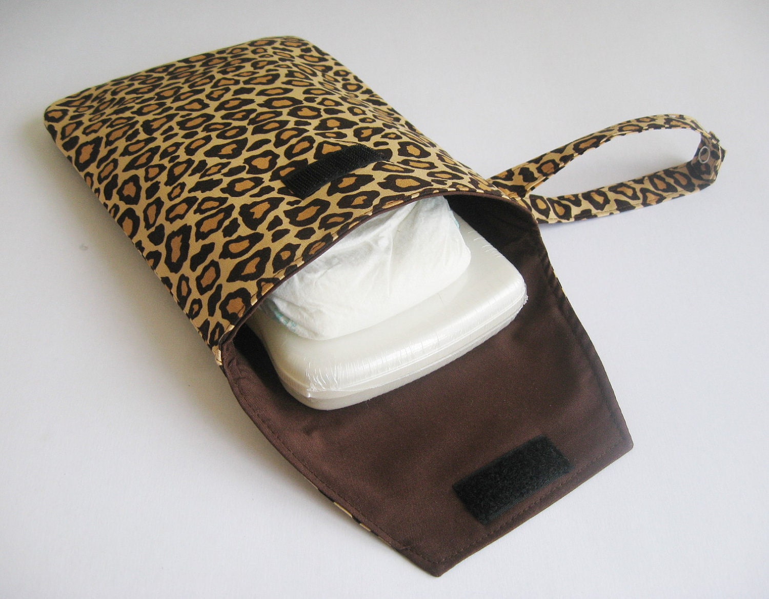 Diaper Clutch Wristlet ... Leopard Print