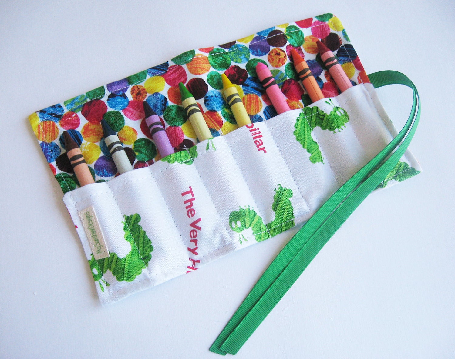 Crayon Roll....Caterpillar (holds 8)