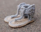 The Cleopatra Metallic- Gladiator Style Baby Sandals, Booties