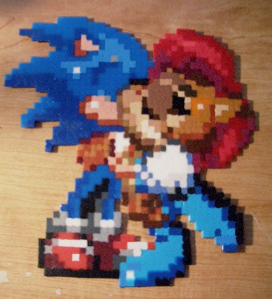 Sonic Hama Beads