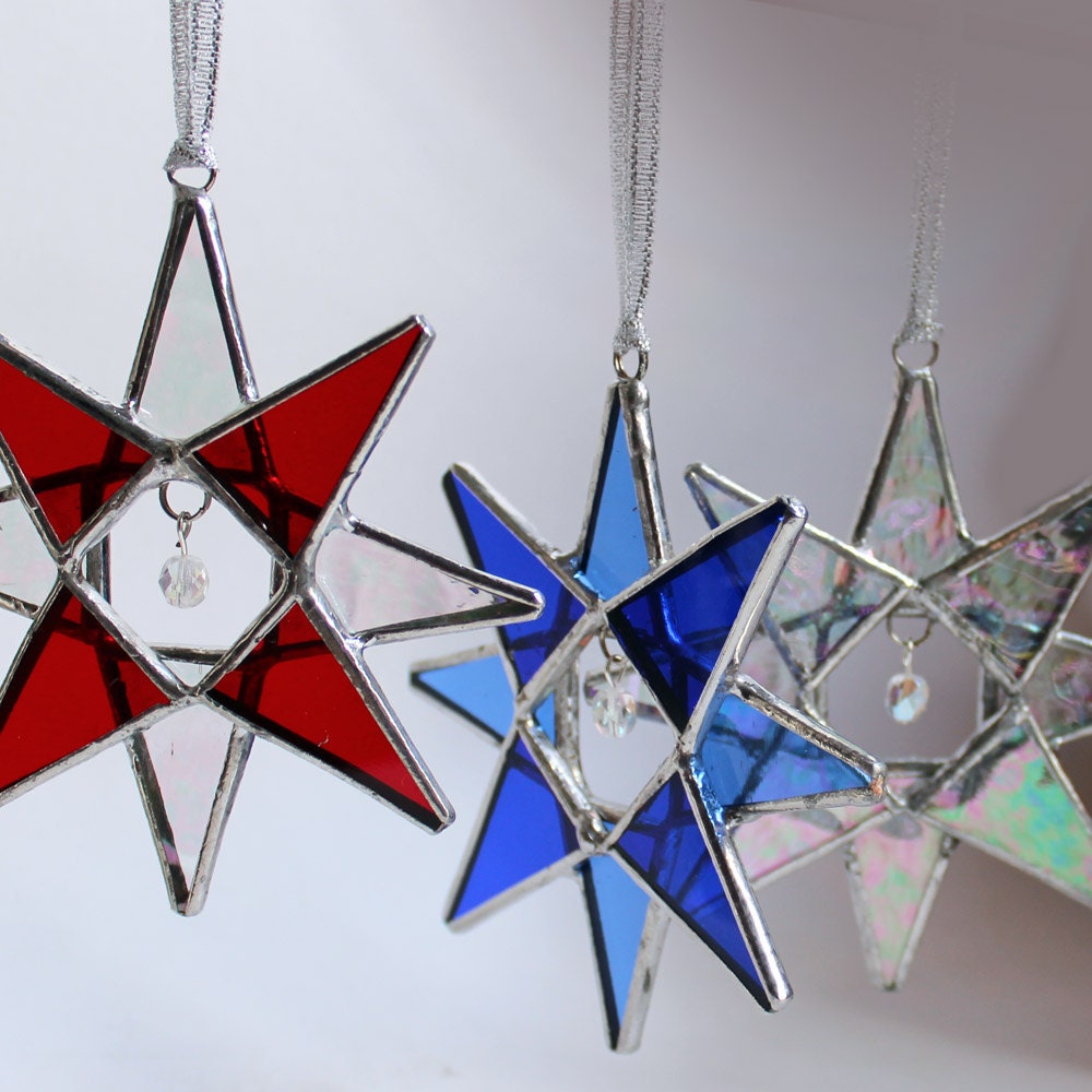 Stained Glass Star - Crystal Star, Choose Your Own Colors