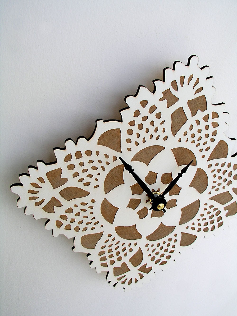 small wall clock doily clock