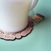 doily coasters - wood coasters - home & living