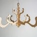 fancy chandelier in natural birch