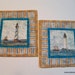 Light House Mug Rugs or Mini Mats No 2 Set of 2