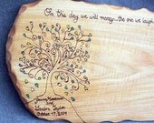 Wood Wedding Guest Book Alternative Wedding Tree Design