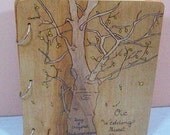Wood Wedding Guest Book Custom and Personalized  Aspen Tree