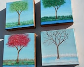 Four Seasons Acrylic Painting
