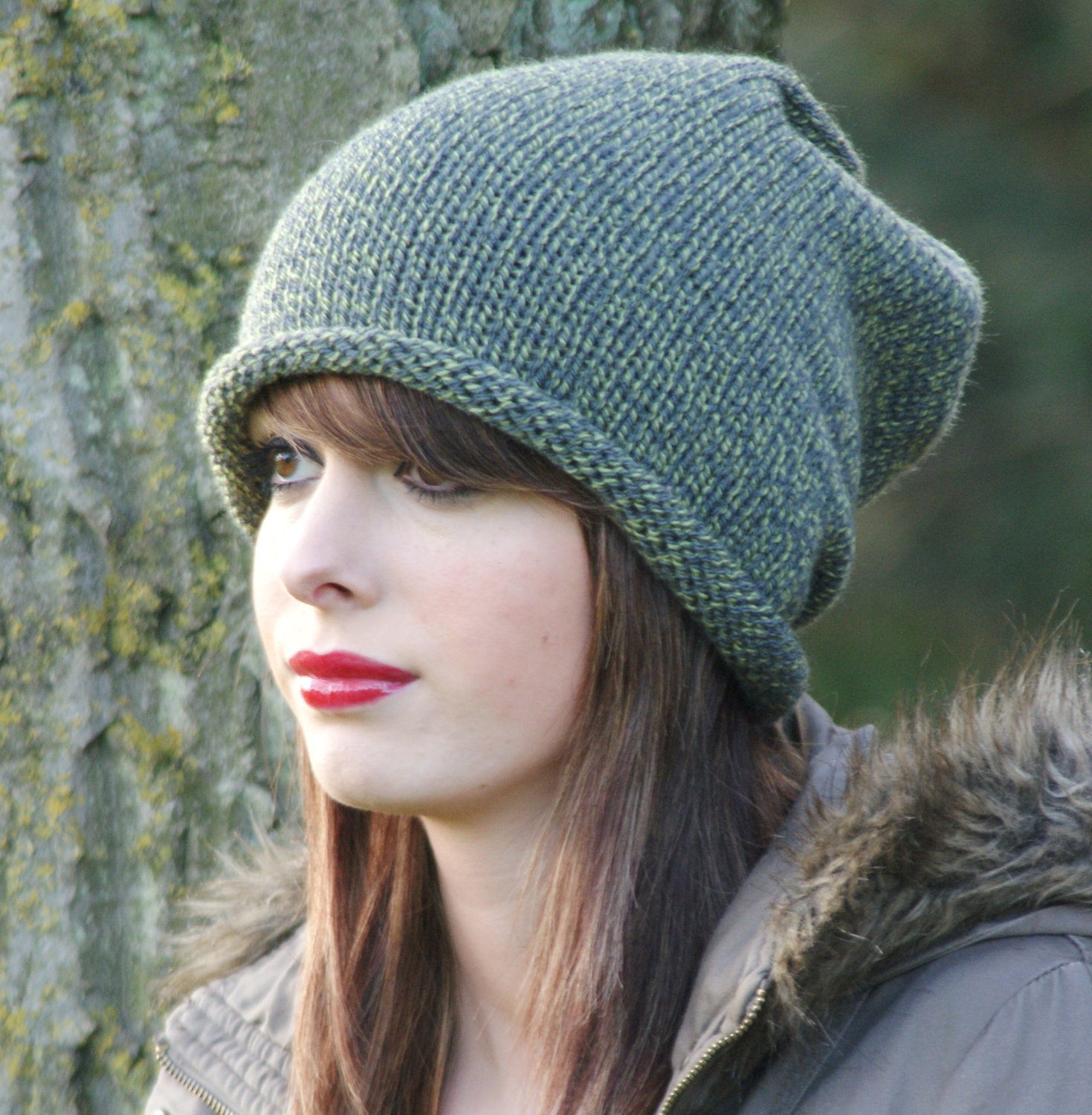 Knitted Slouchy Dread Tam beanie Hat Unisex