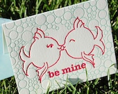 Fish Kiss Folded Letterpress Card