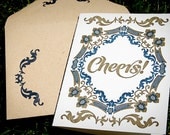 Cheers Dutch Inspired Letterpress Card
