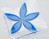 Blue Floral Plate