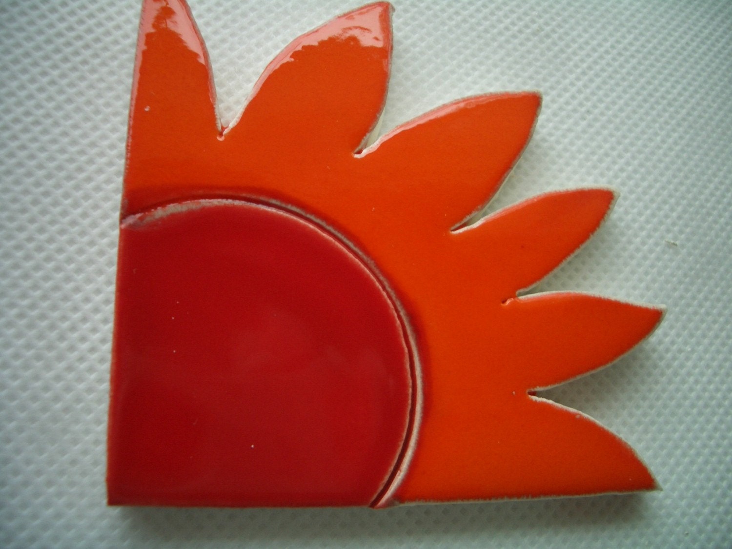 WILD Corner Flower or Sun - Ceramic Mosaic Tile