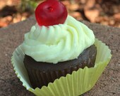 AJs Cupcake Factory Soap  - Sweet Cherry Smiles Vegan Soap Cupcake
