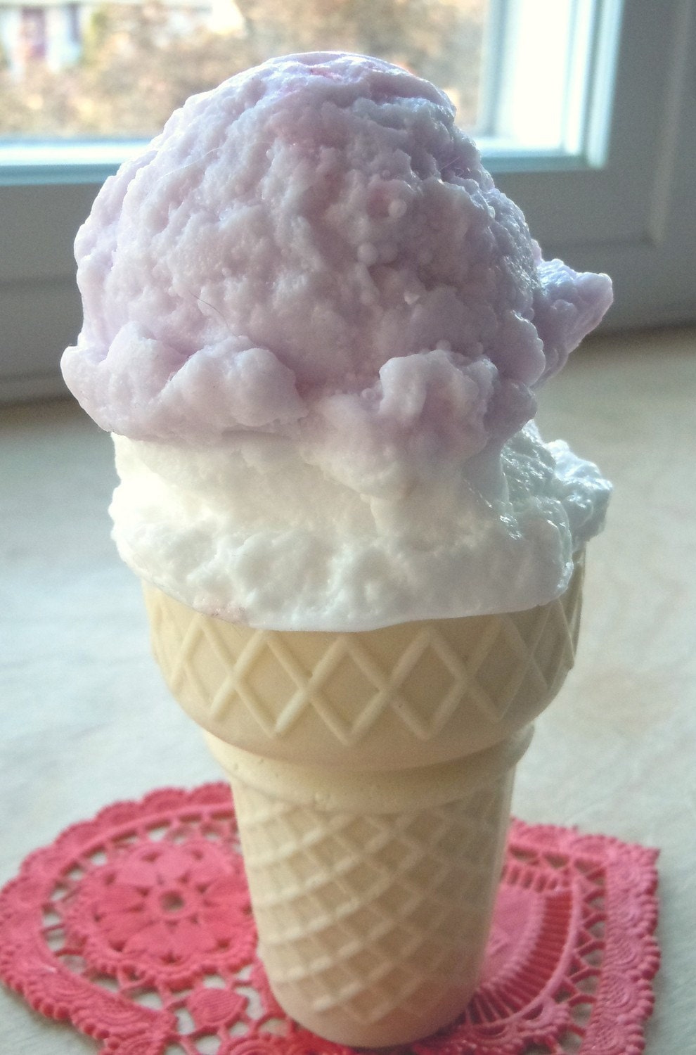 Ice Cream Double Dipped Delight Vegan Ice Cream by ajsweetsoap