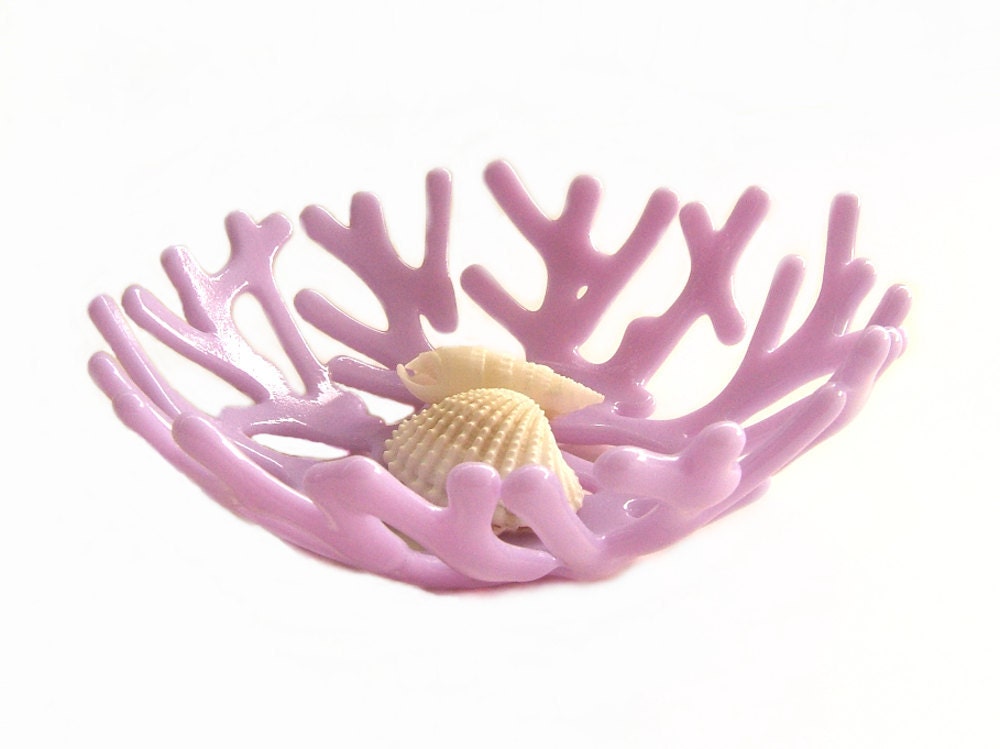 Lavender Ocean Beach Sea Coral Bowl Home Decor