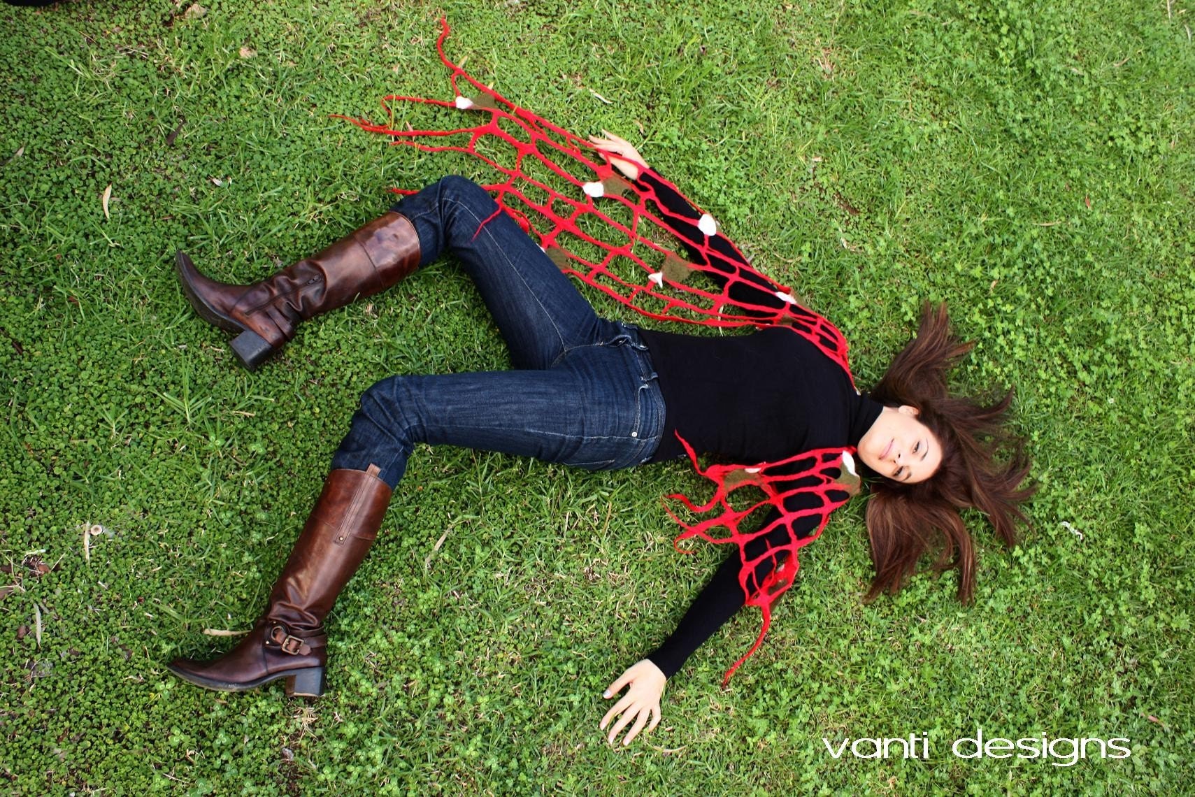 Flower Grid Scarf