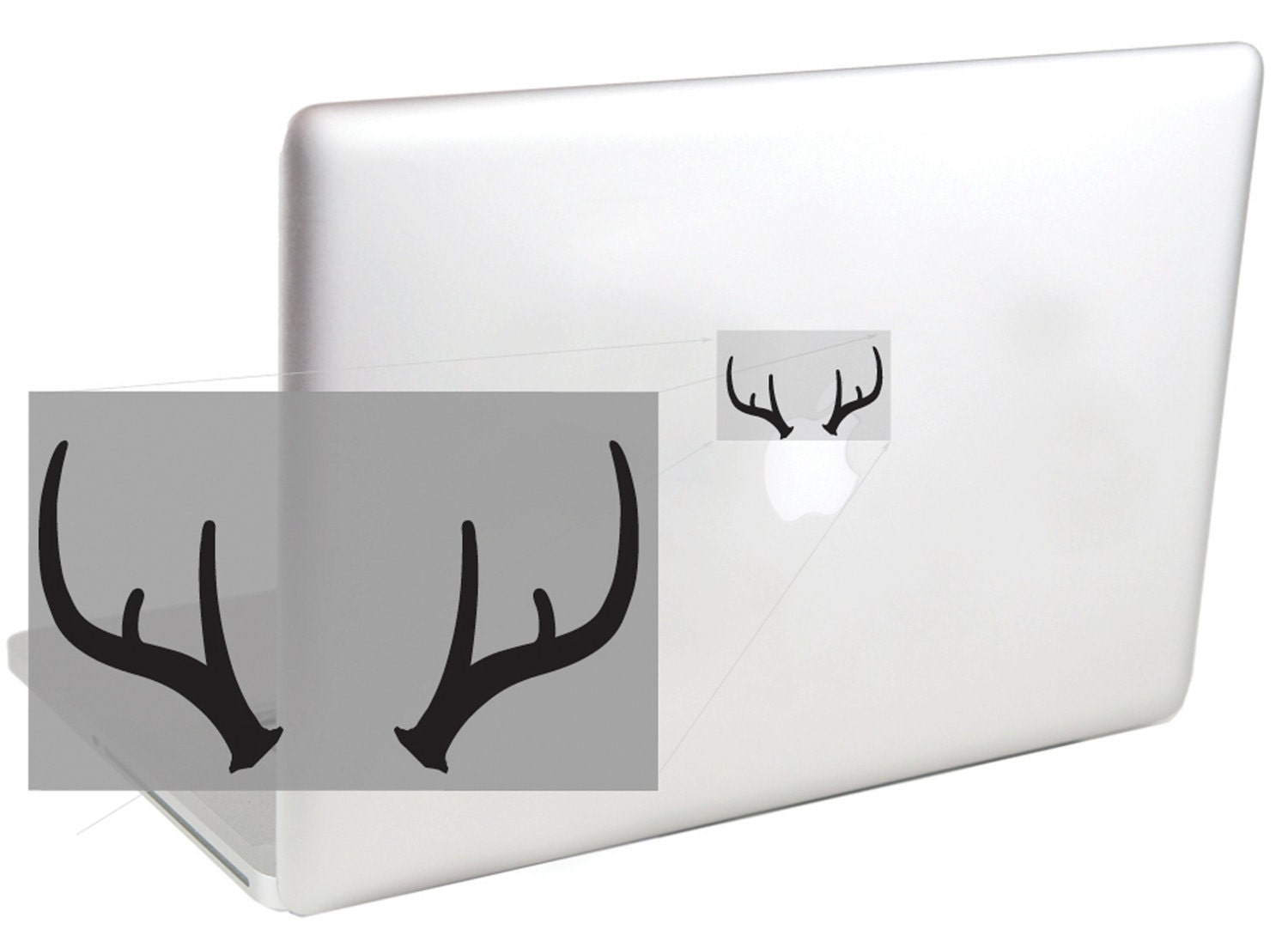 Antler on the Apple MacBook Decal by Suzie Automatic
