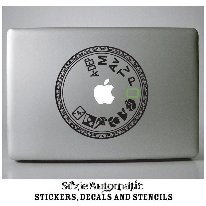 Laptop Decal (( Canon Mode Dial )) by Suzie Automatic