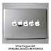 Mustache Set 1 laptop decal by Suzie Automatic