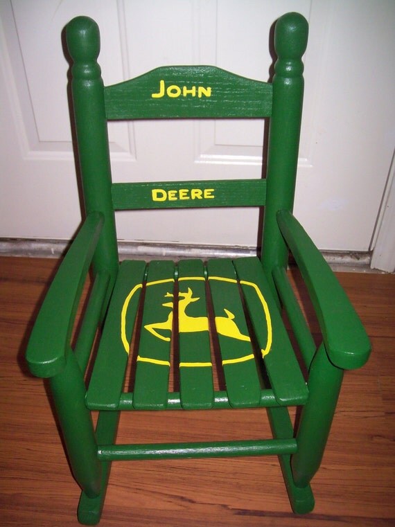 John Deere Rocking Chair by vivyscloset on Etsy