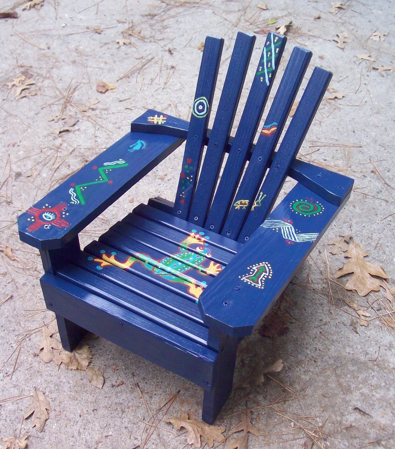 Hand Painted Adirondack Chair, Frog