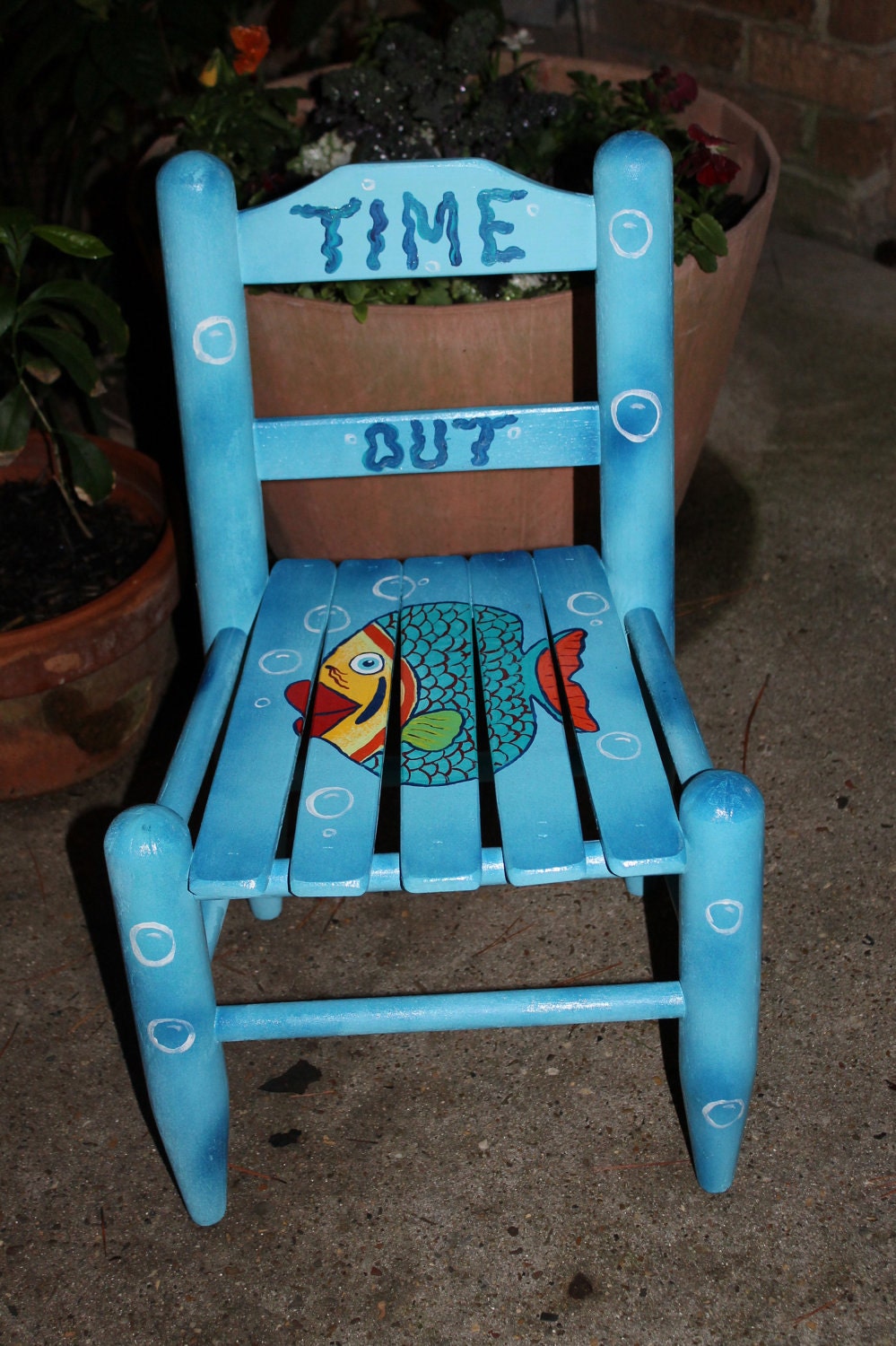 Hand Painted Time Out Chair