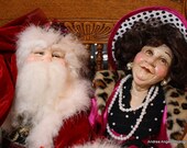 Santa's Girlfriend. Matted fine art photograph.