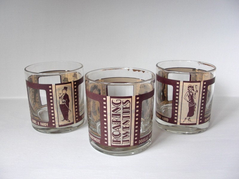 Vintage ROARING TWENTIES Glasses / Barware Set (SALE)