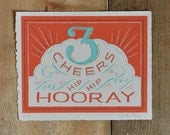 3 Cheers - Hand screen printed