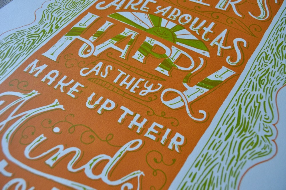Abe Lincoln Quote Poster