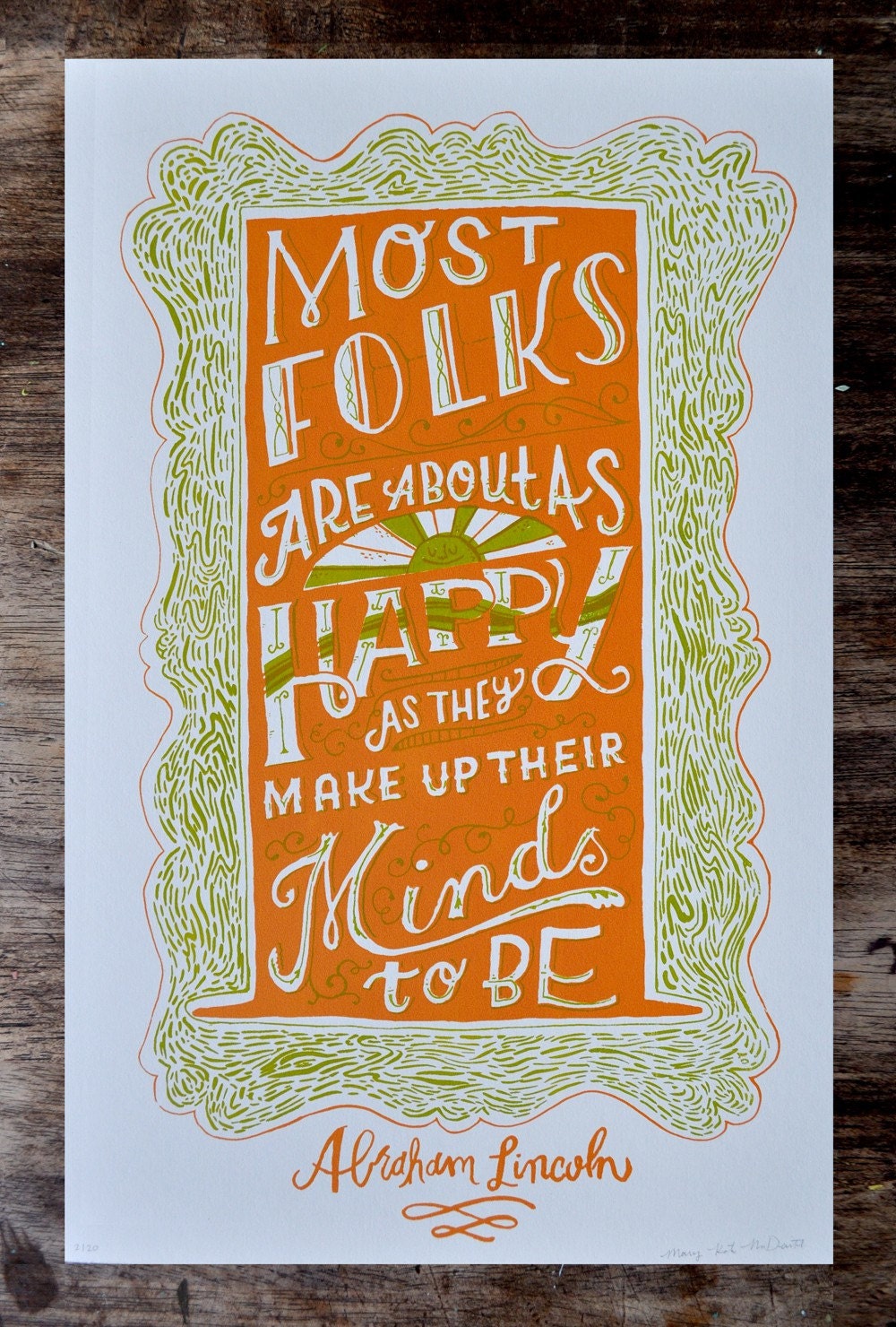 Abe Lincoln Quote Poster