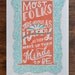 Abe Lincoln Quote - Coral/Aqua