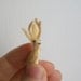 Tiny Jackalope -- mythical magical felt creature imaginary cute miniature micro tiny felted pet