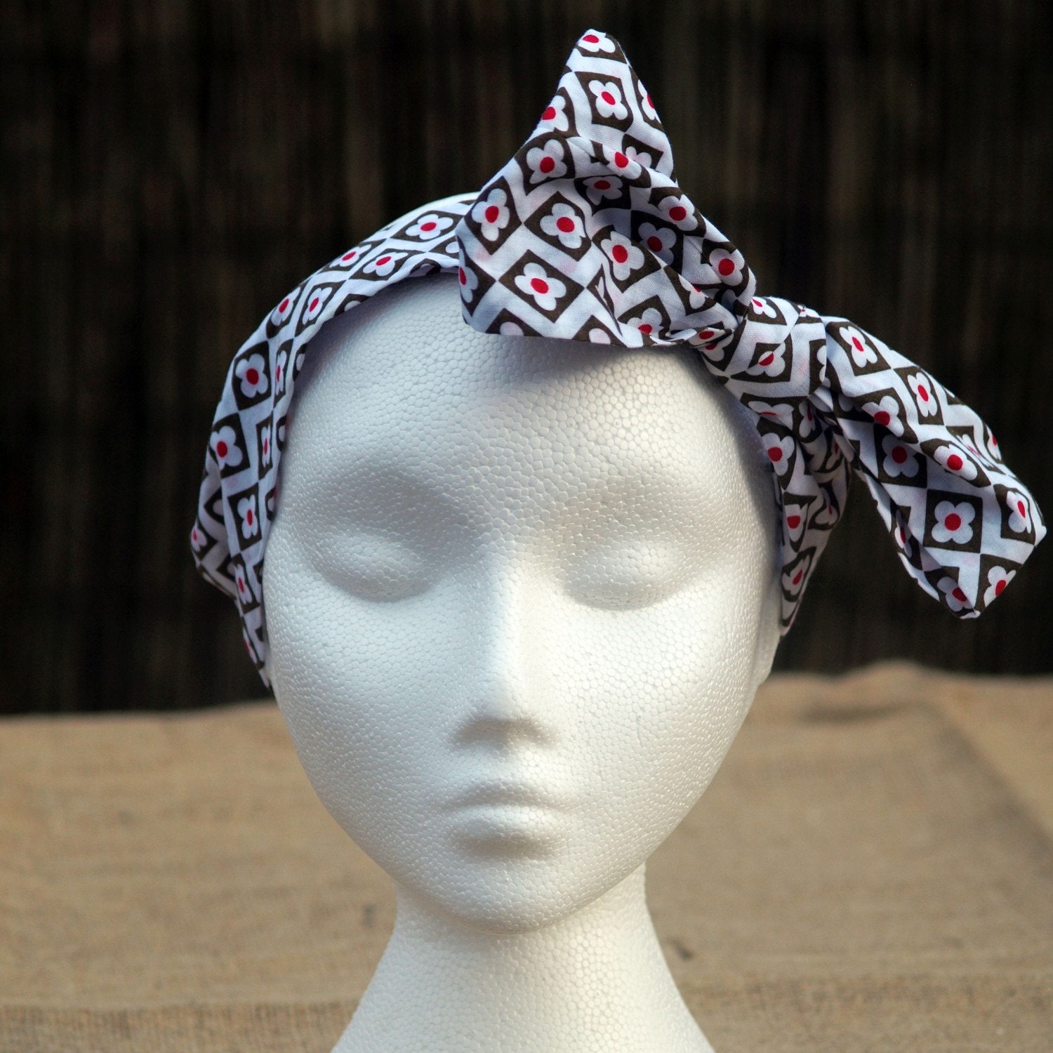 CLEARANCE 50% OFF SALE  Jolie Fleur Rockabilly Headscarf Bow