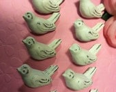 Cast Iron Shabby Chic Birdie Knobs, Chubby Birdie Knobs, Set of 2