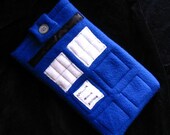 KINDLE Sleeve w/ Pocket TARDIS for eReader / Tablet tech cozy gadget case for Kindle, Paperwhite, Keyboard, Fire HD, Kindle Fire