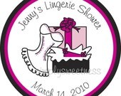 Lingerie Shower, Stickers, Personalized Stickers, Wedding, Bridal Shower, Favor, Thank You, SimplySweetness Sticker Labels Set of 24 Il_170x135