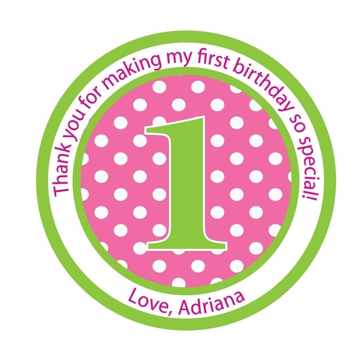 Birthday, Pink, Personalized Stickers, Birthday, , Children,Favor stickers, Personalized sticker labels set of 24 Il_170x135