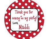 Personalized Stickers, Christmas, Gift, Polka dots, Address Labels, Holiday, Address,Party,Labels, Personalized Stickers Set of 24 Il_170x135