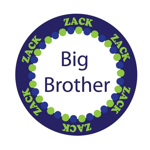 Personalized Stickers,Big Brother,New Baby,Name,Cute,Children,Party, Favor stickers,Labels,Stickers Set of 24