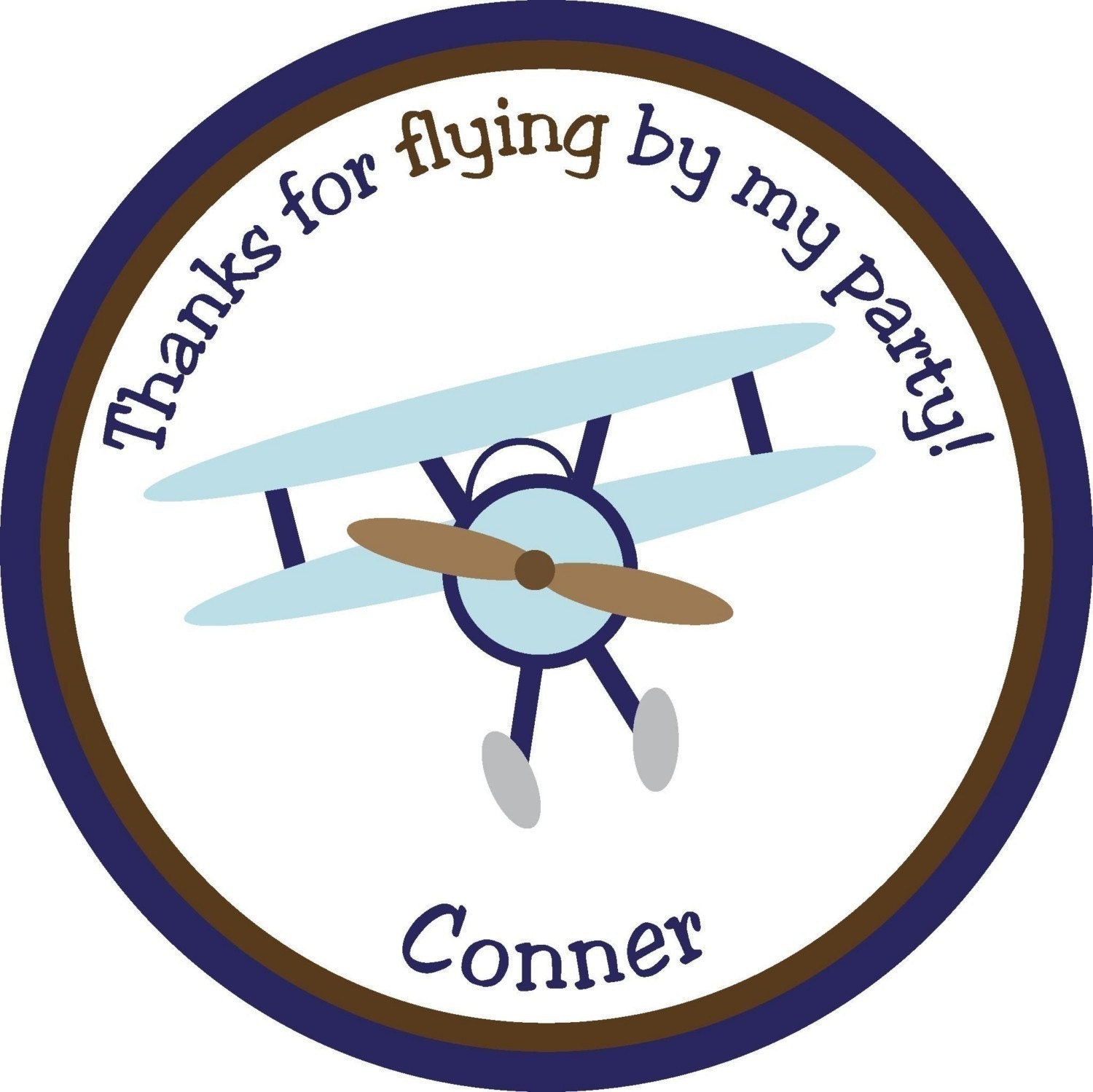 Personalized Stickers, Airplane,Treat bag,Children, Kids,Party, Favor stickers,Personalized Stickers Set of 24 Il_570xn