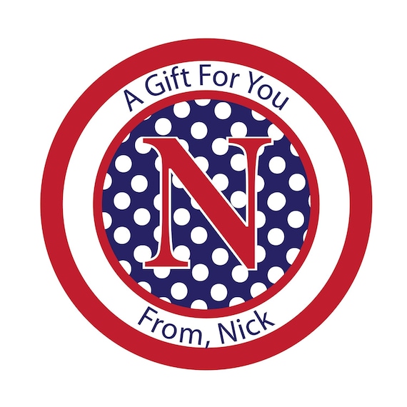 Personalized Stickers,Gift, Polka dots, Birthday,Children, Kids,Party,Favor stickers, Personalized Sticker Labels set of 24 Il_570xn