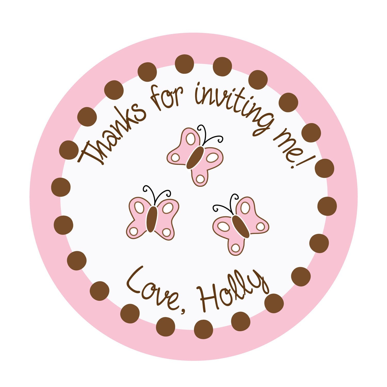 Personalized Stickers Butterfly Stickers Set of 24 Il_570xn