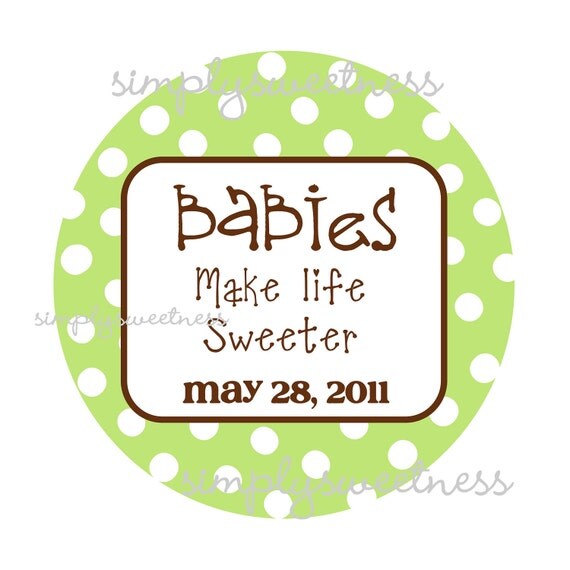 Personalized Stickers, Monogram,Polka dots,Kids, Baby, Party, Favor stickers,Personalized Sticker Labels Set of 24 Il_570xn