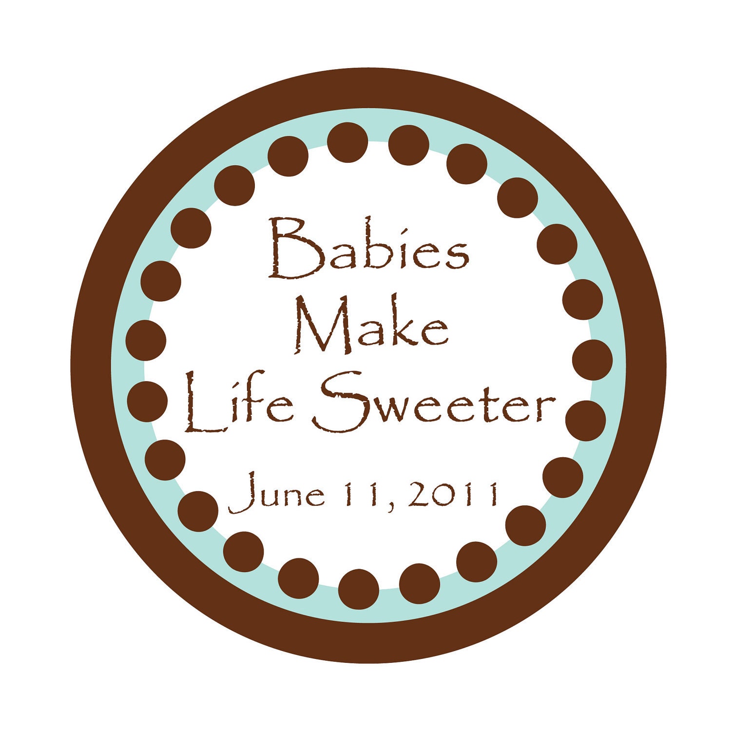 Personalized Stickers Great for Baby Shower Il_570xn